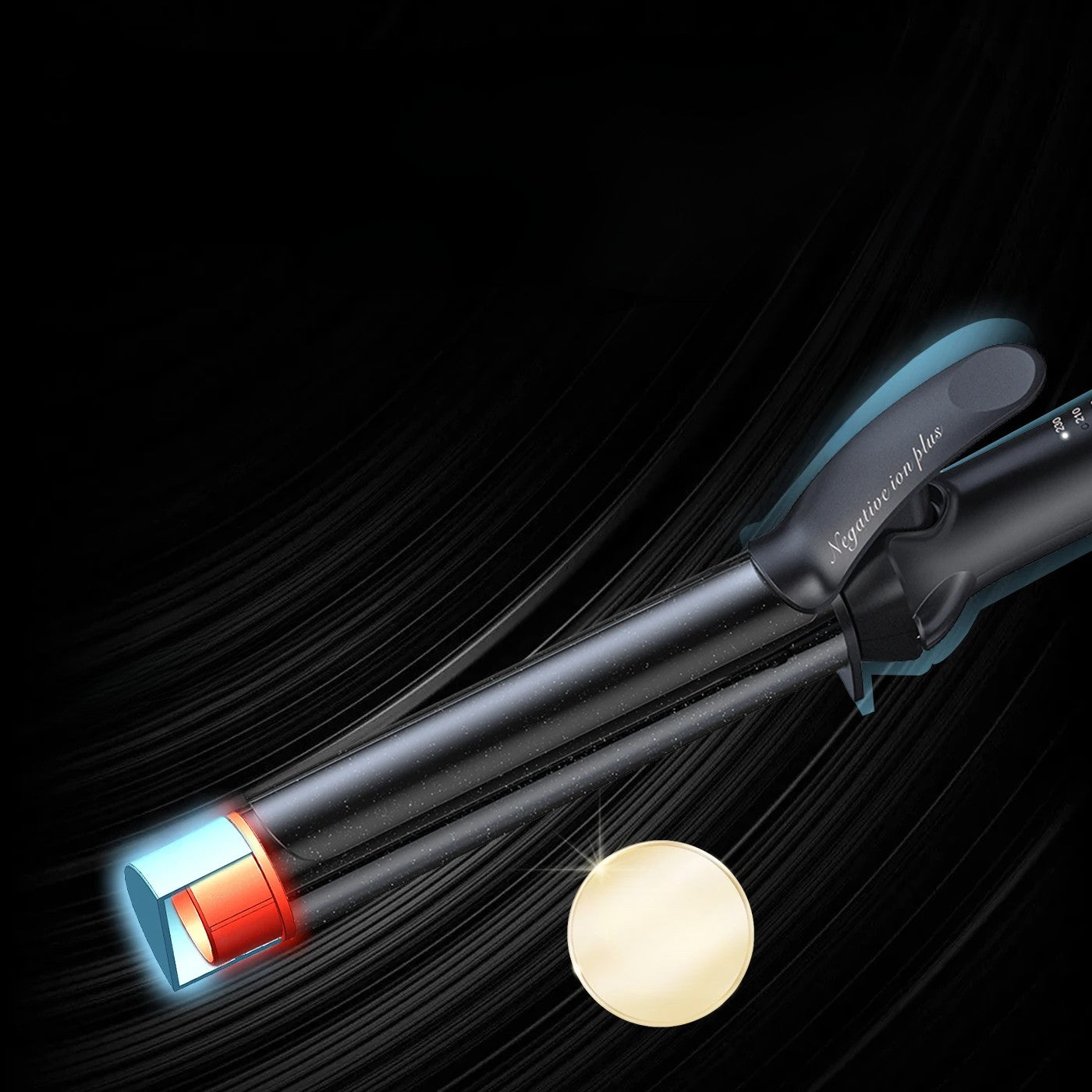 Professioneller Lockenstab mit Clip