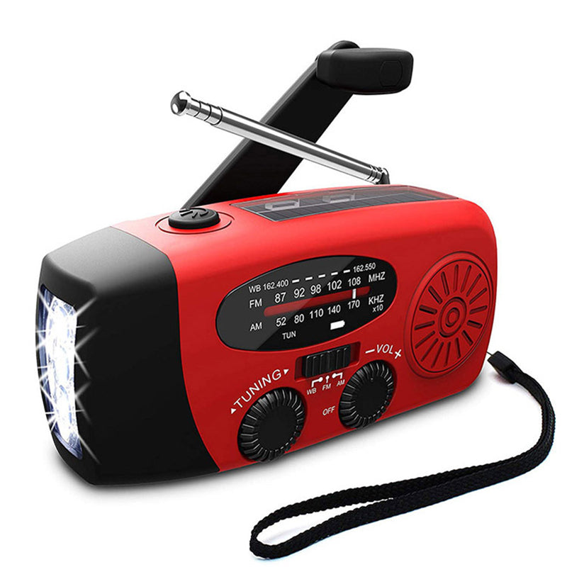 Multifunktionsradio mit LED-Taschenlampe und Telefonladegerät