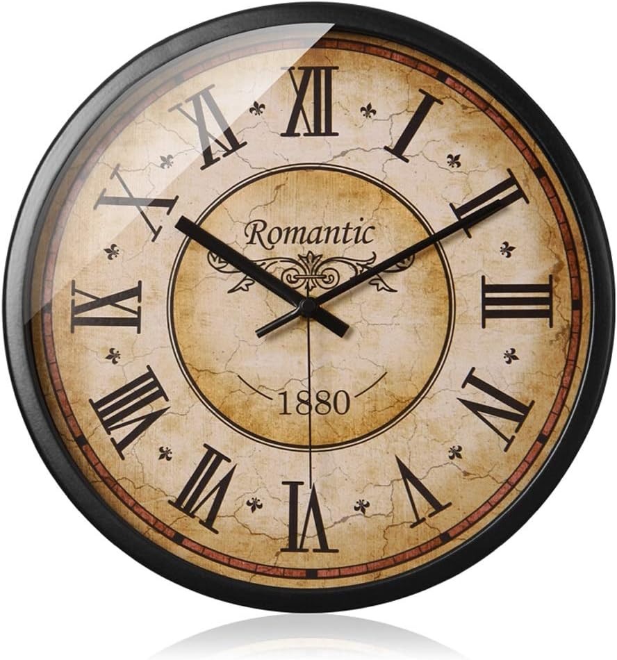 Retro Römischen Ziffern Wanduhr