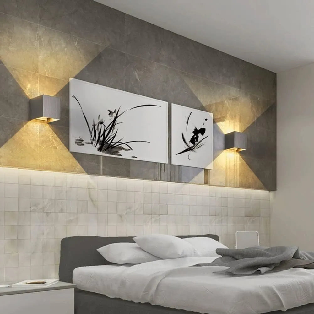 Minimalistische Quadratische Led-Wandleuchte