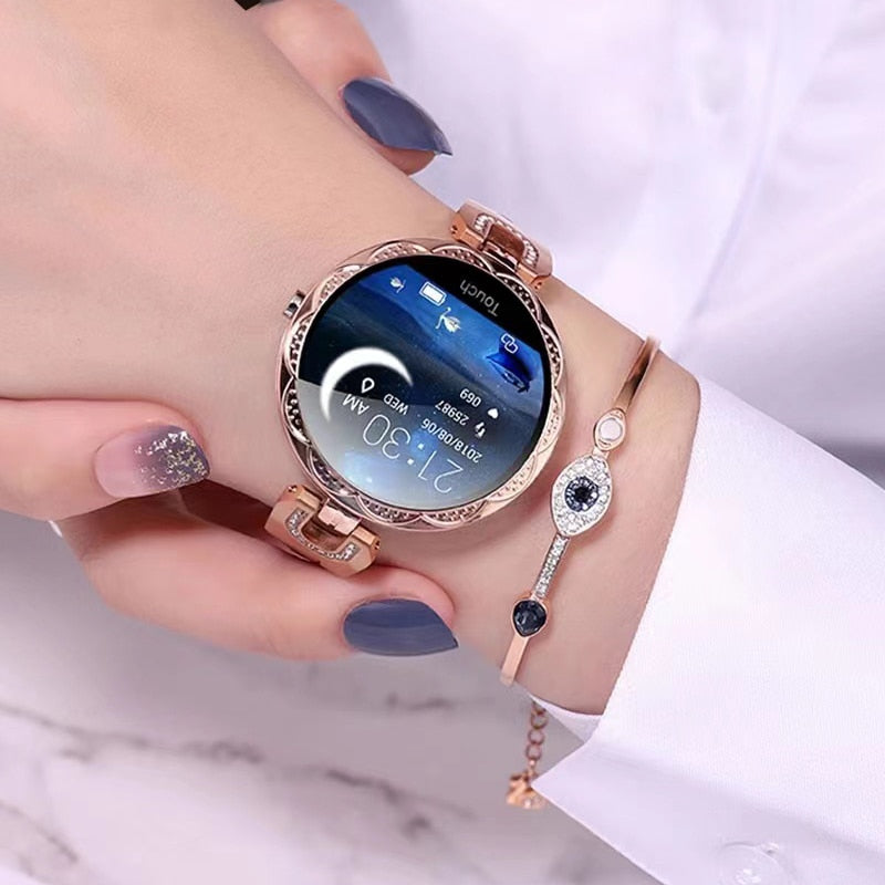 Stylische Damen-Smartwatch mit Gesundheitstracking
