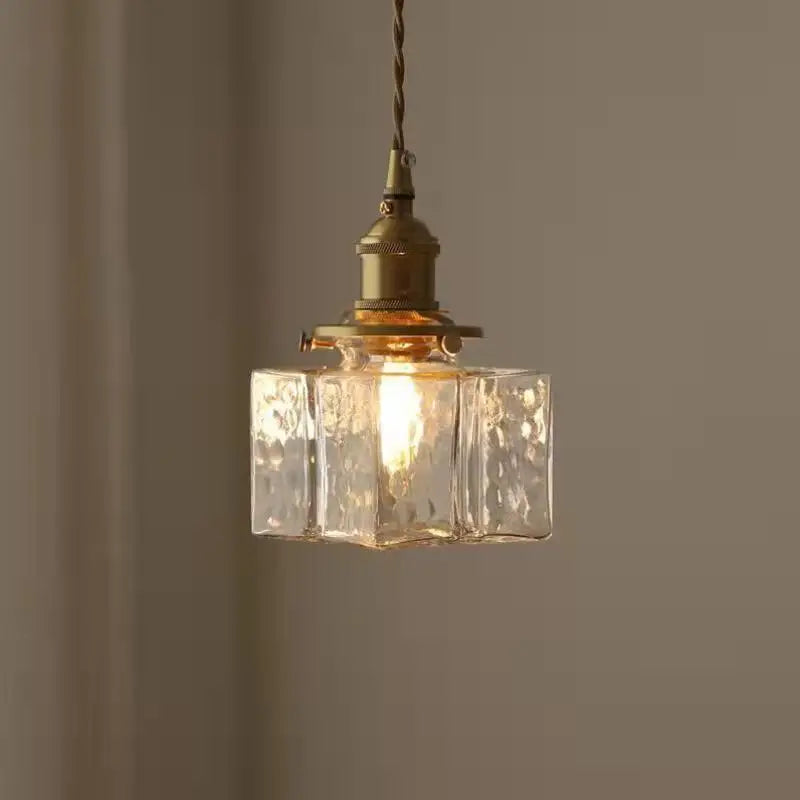 LumoLights - Vintage Glas Pendelleuchte im rustikalen Design für Wohnzimmer & Esszimmer