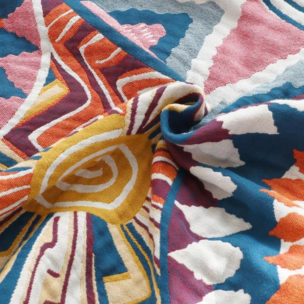 Große Wende-Decke im Boho-Stil