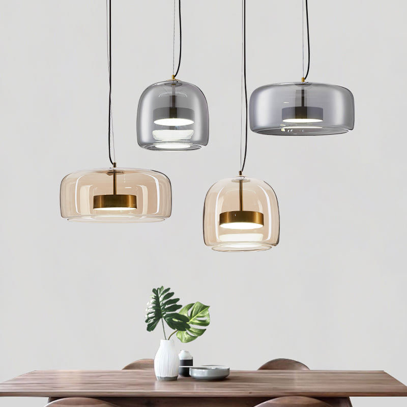 Moderne Transparente Led-Pendelleuchte