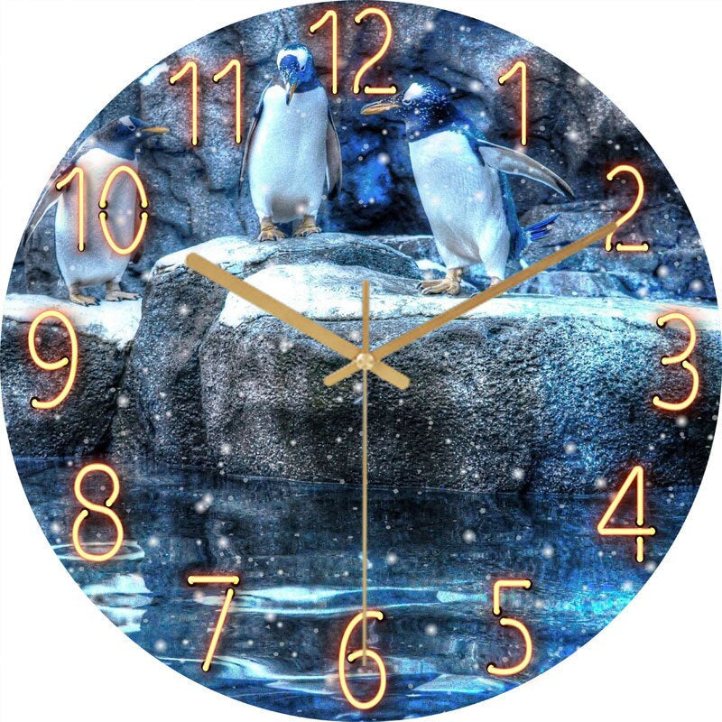Moderne Runde Wanduhr für Ästhetische Raumdekoration