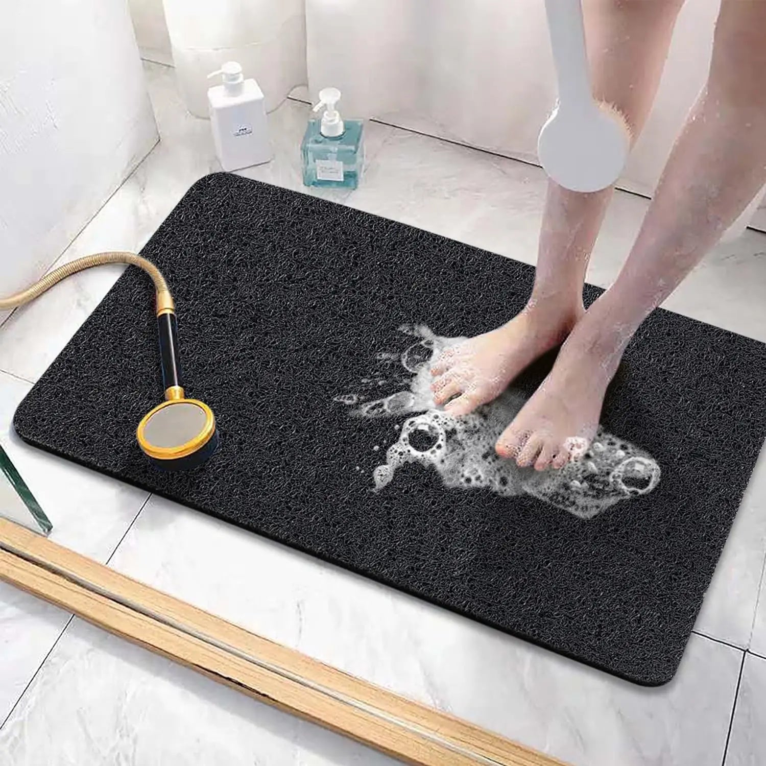 Rutschfeste strukturierte Badematte