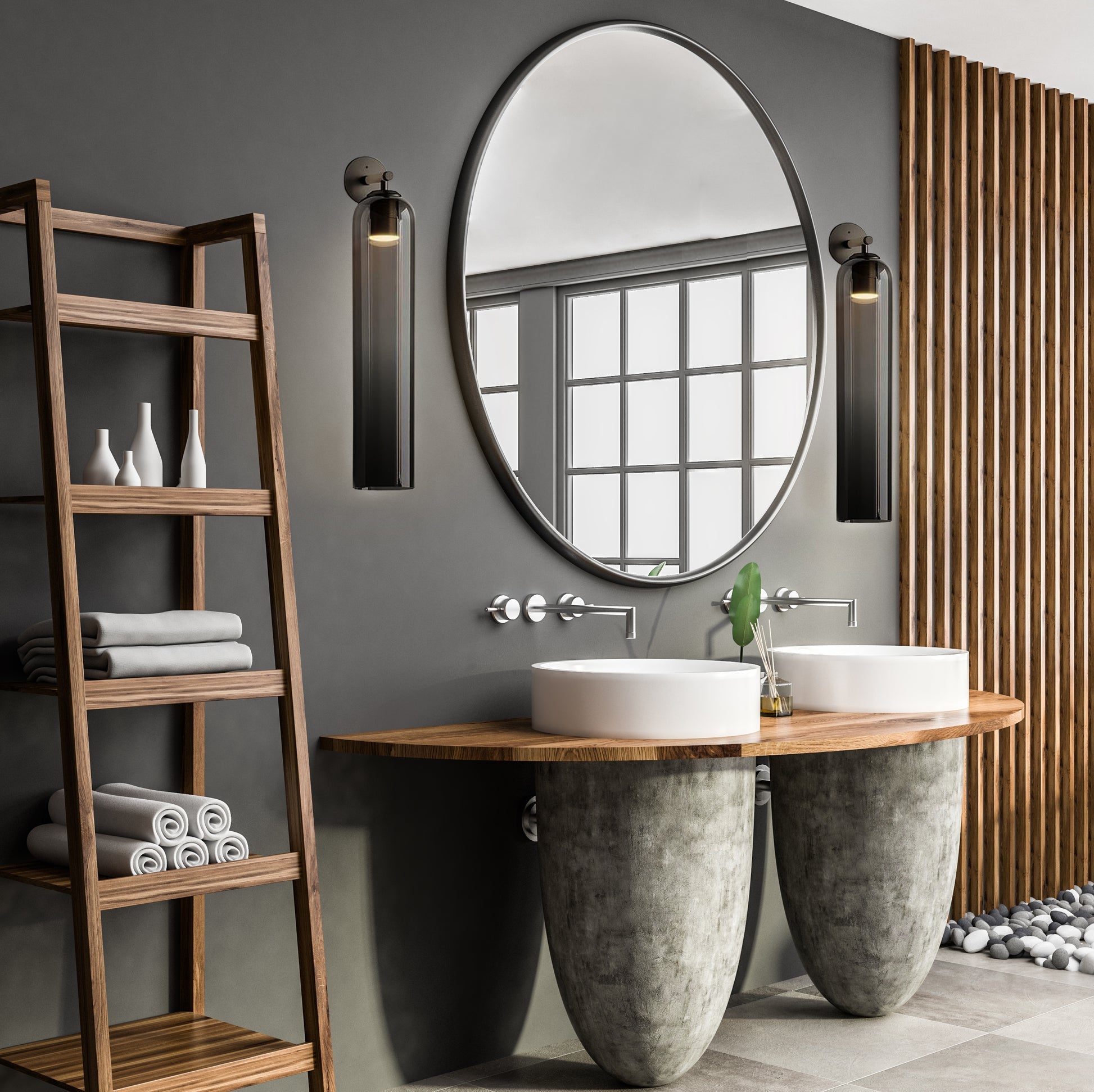 Moderne Wandleuchte mit Langem Rohr