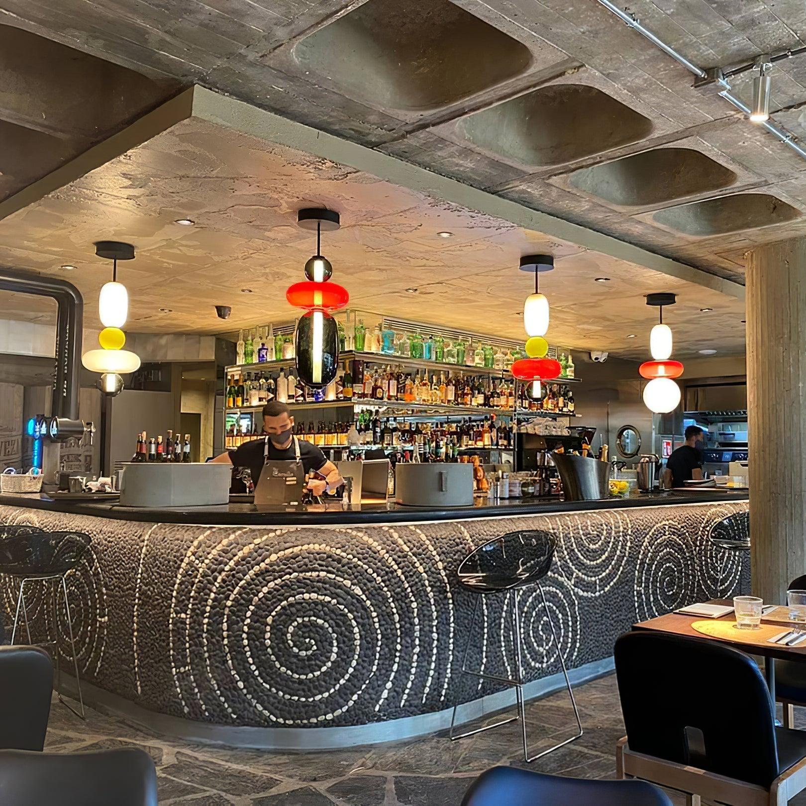 Moderne Pendelleuchte Kandierten Kieselsteinen Stil