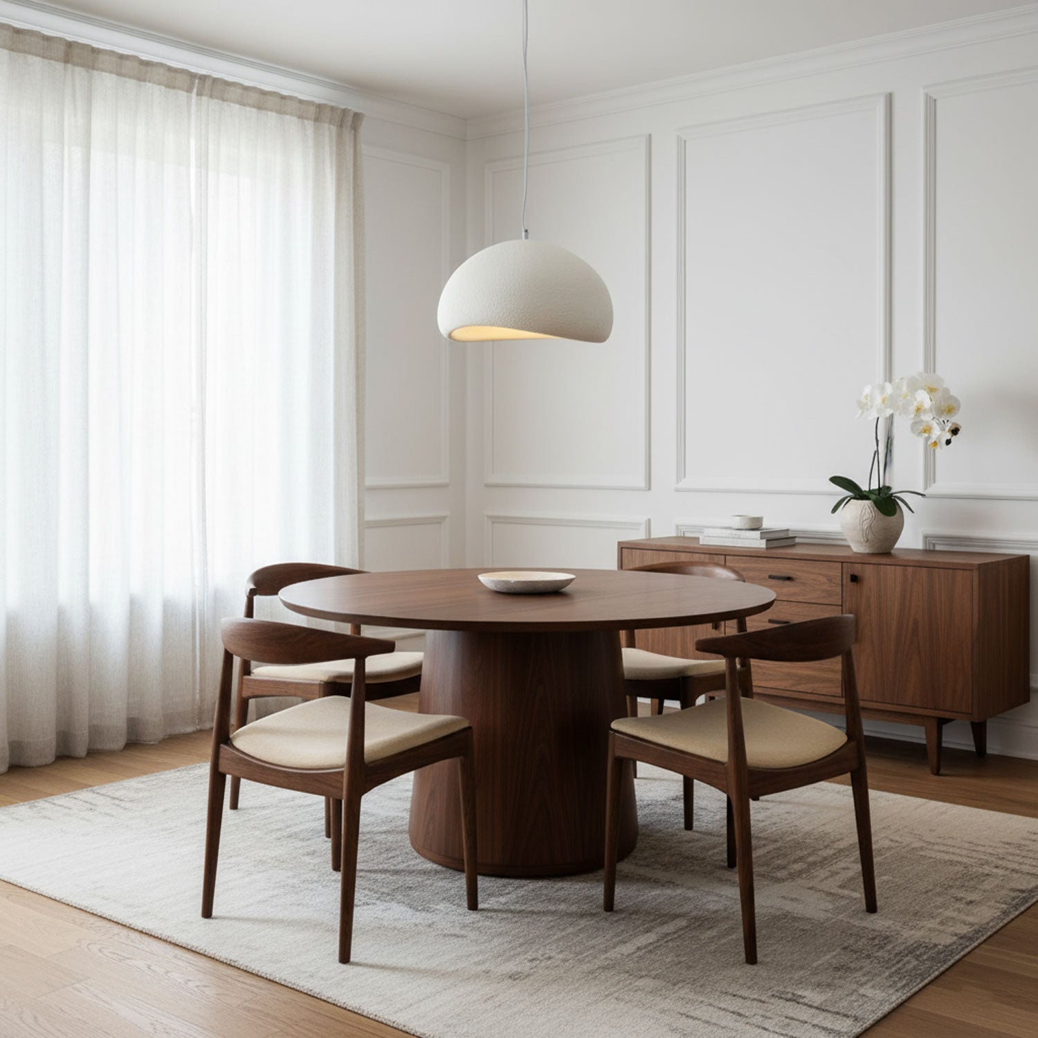 Pendelleuchte im Japanischen Stil Wolkenförmig