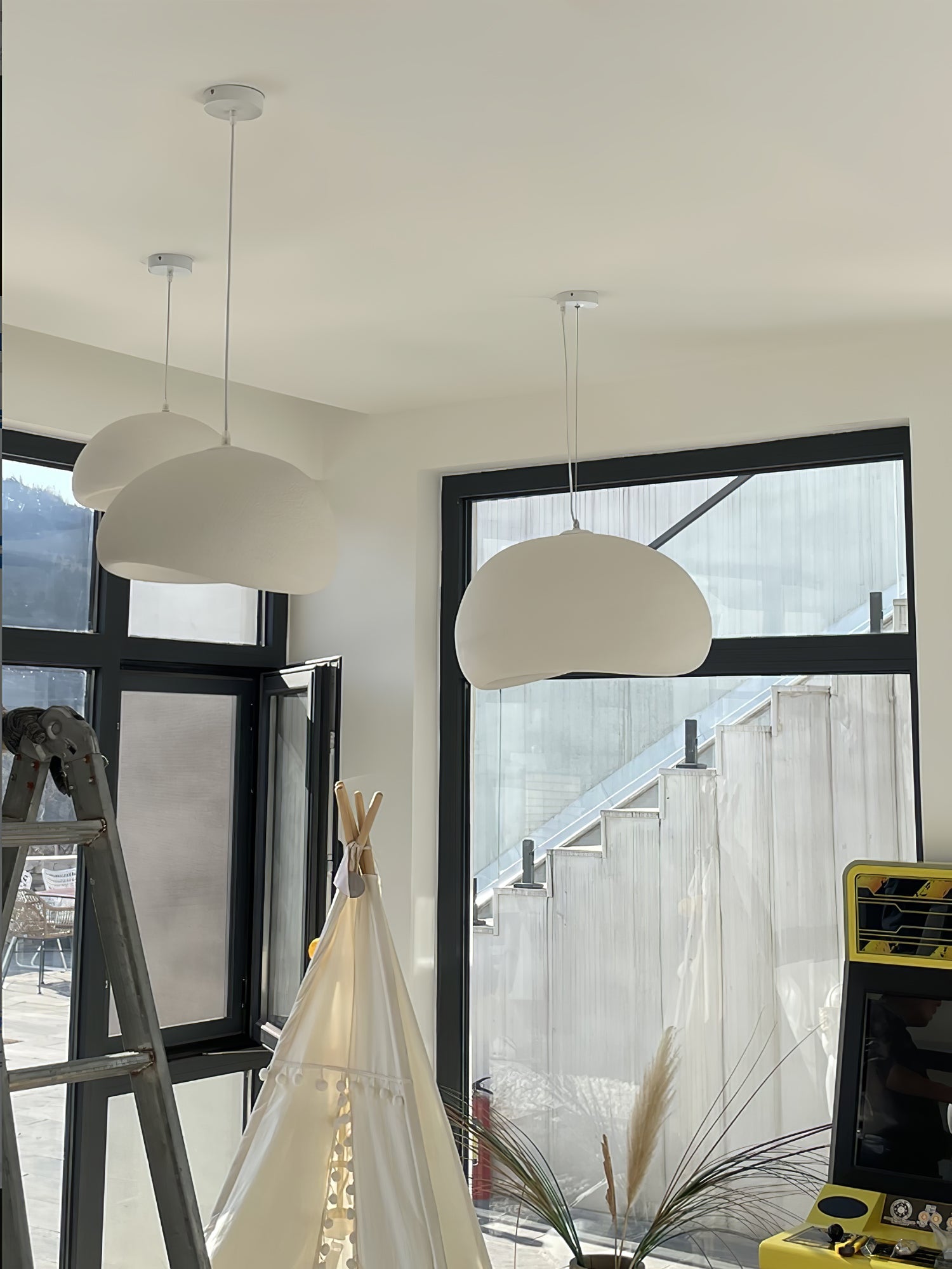 Pendelleuchte im Japanischen Stil Wolkenförmig