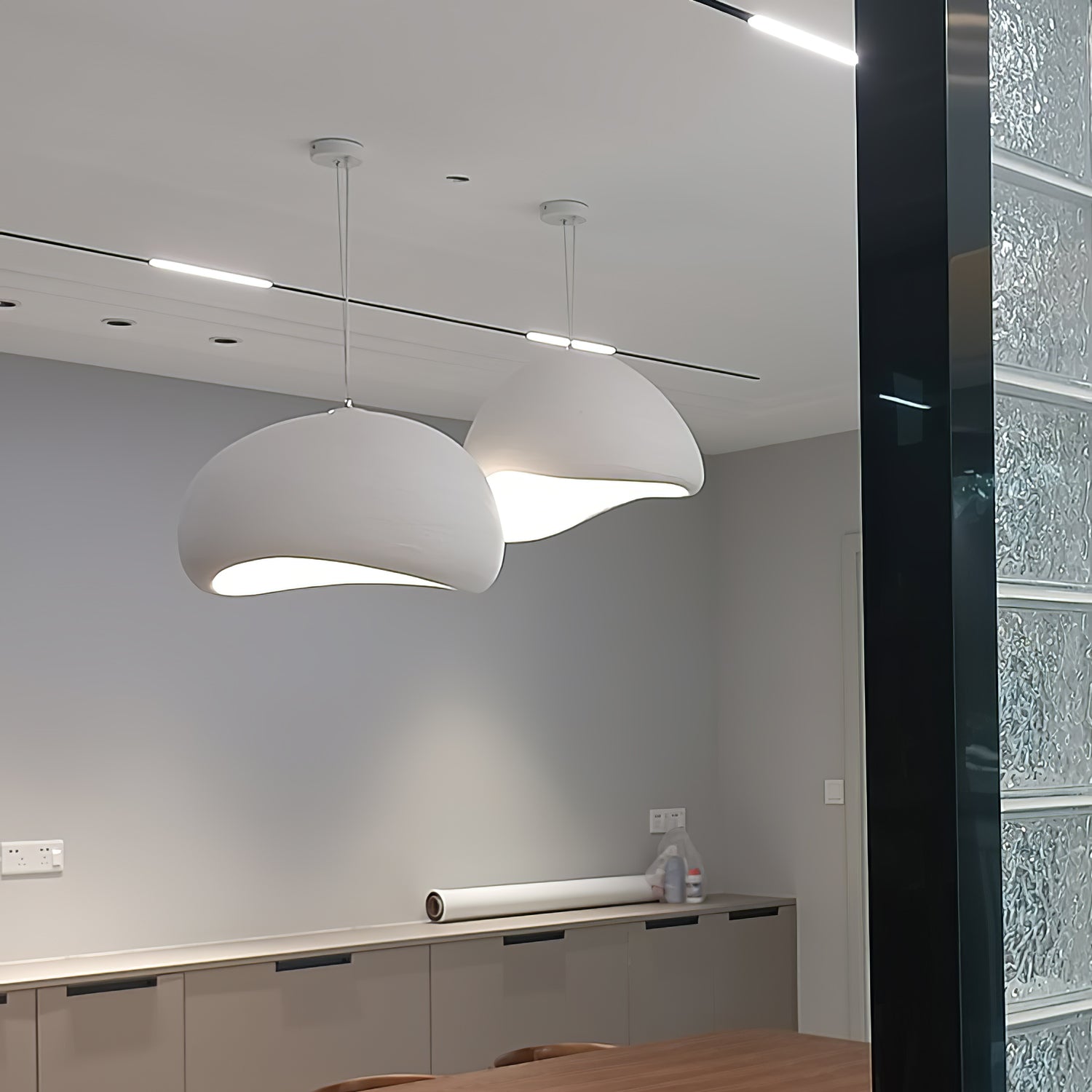 Pendelleuchte im Japanischen Stil Wolkenförmig