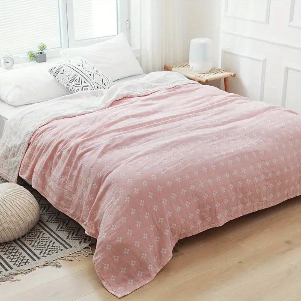 Kuscheldecke mit Diamant-Punkten