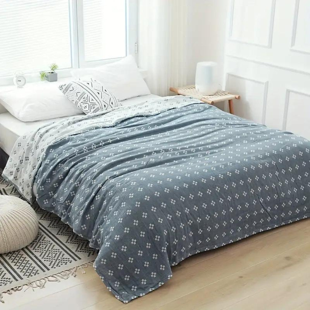 Kuscheldecke mit Diamant-Punkten