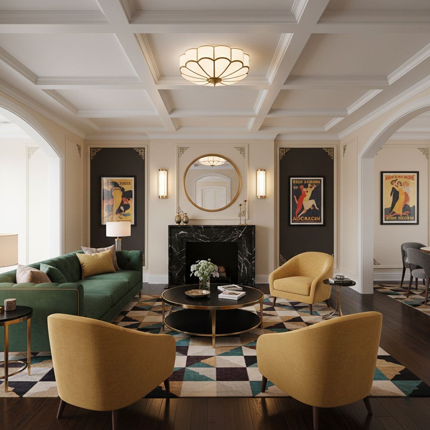 Moderne Blumenförmige Deckeneinbauleuchte