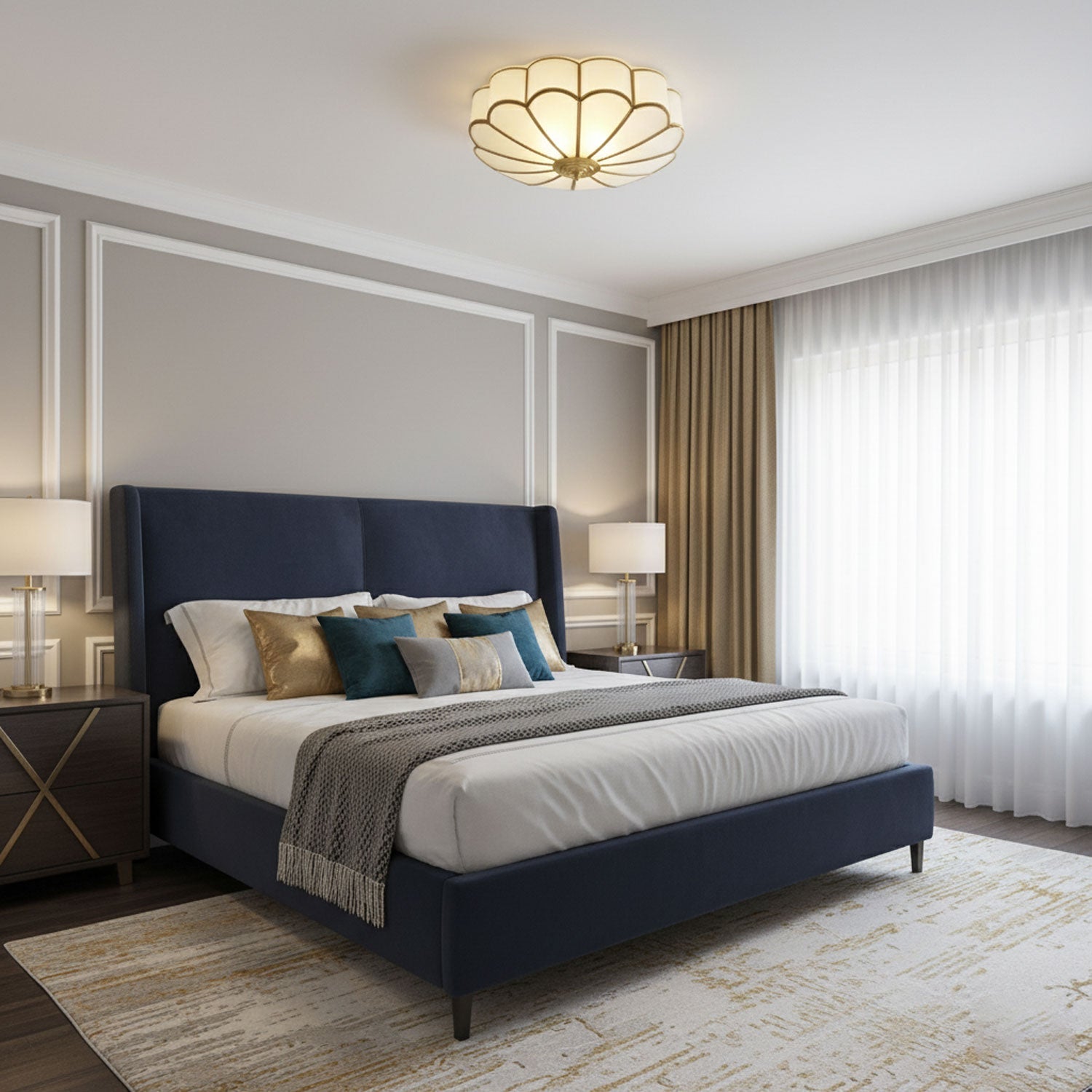 Moderne Blumenförmige Deckeneinbauleuchte