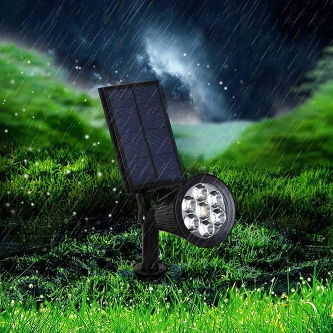 Schwarzer Solar-Gartenstrahler