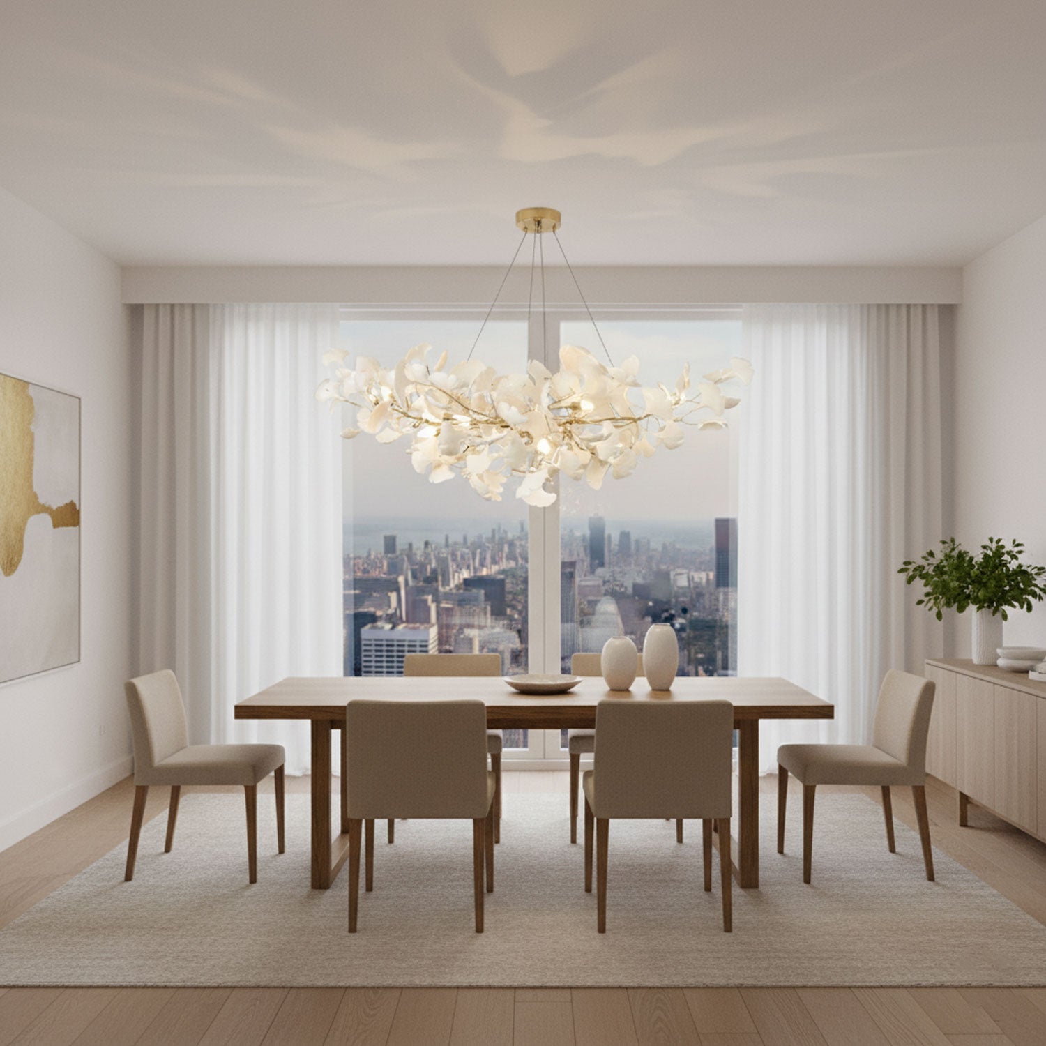 Moderner Blatt Pendelleuchten