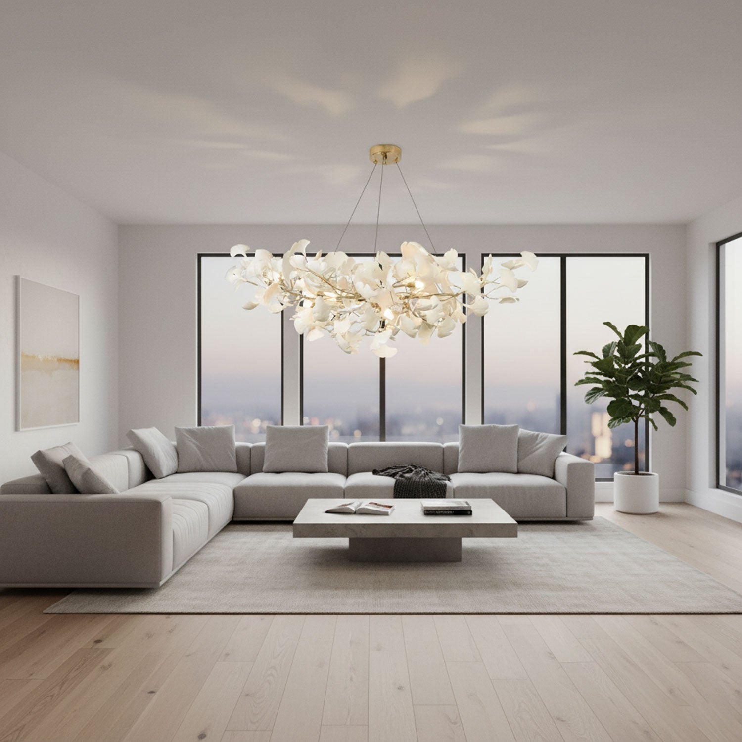 Moderner Blatt Pendelleuchten