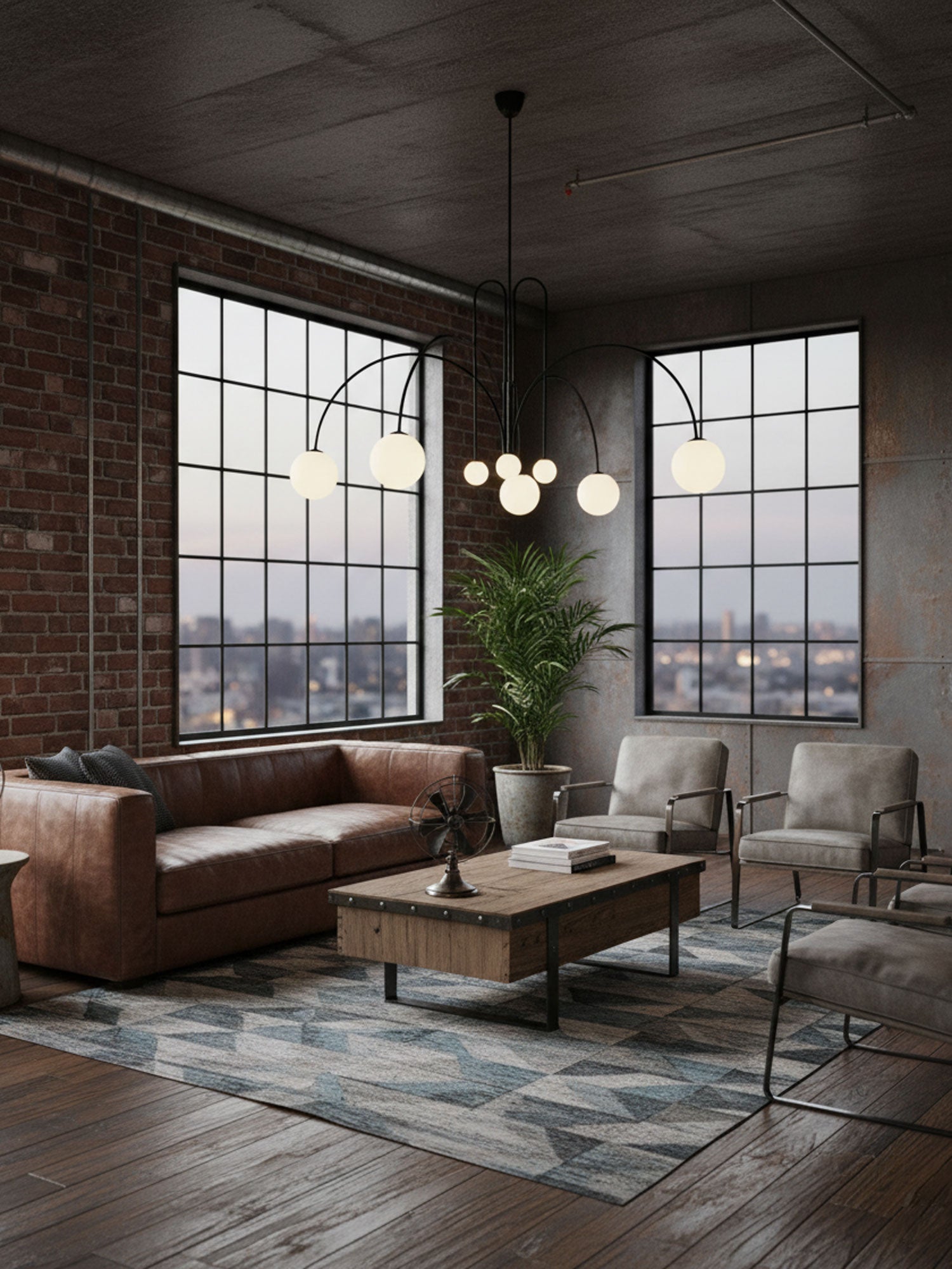 Moderne und Zeitgenössische Abgehängte Deckenleuchte