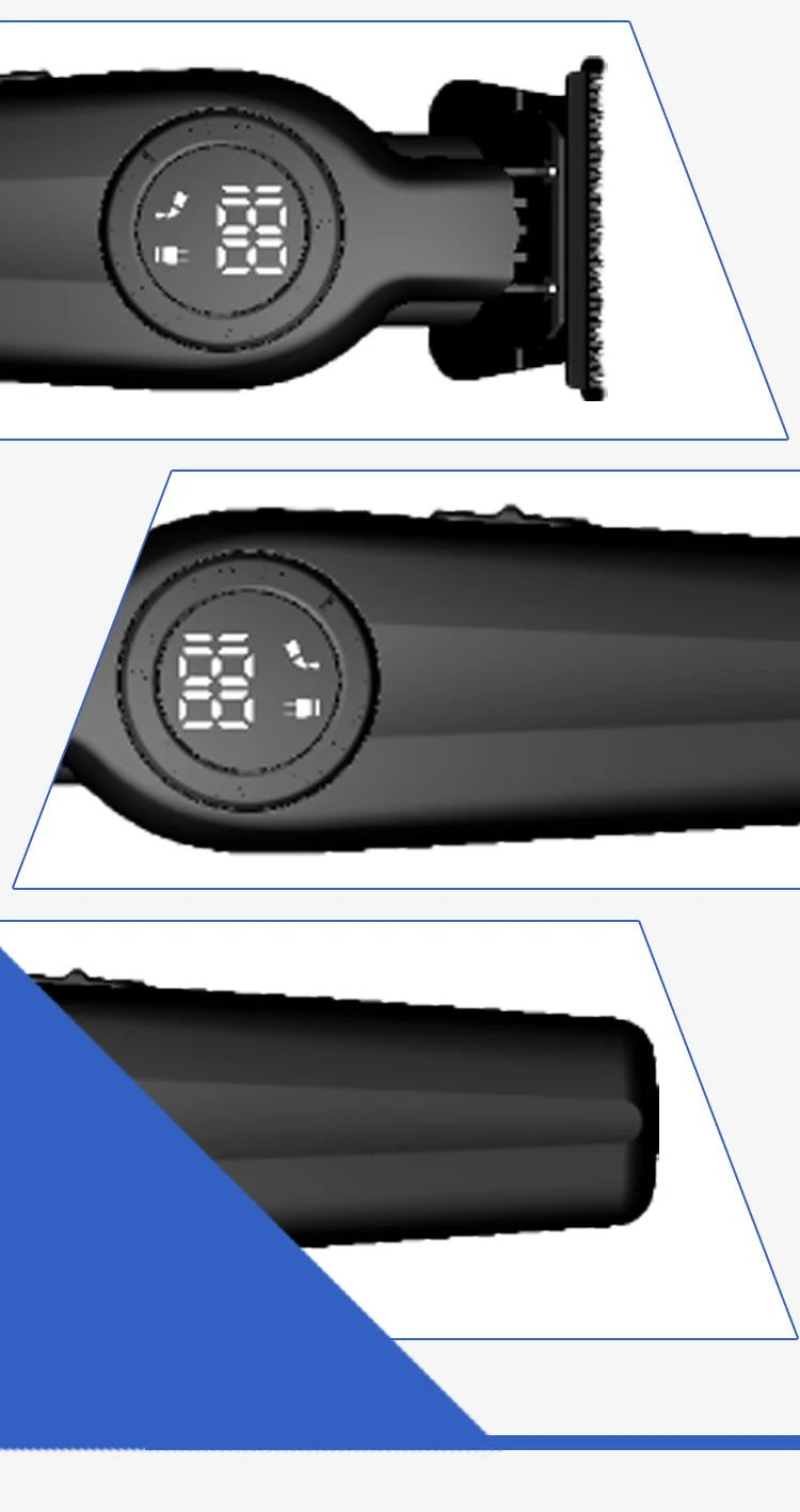 Elektrischer Haarschneider und Haarschneidemaschine für Herren mit LED Anzeige