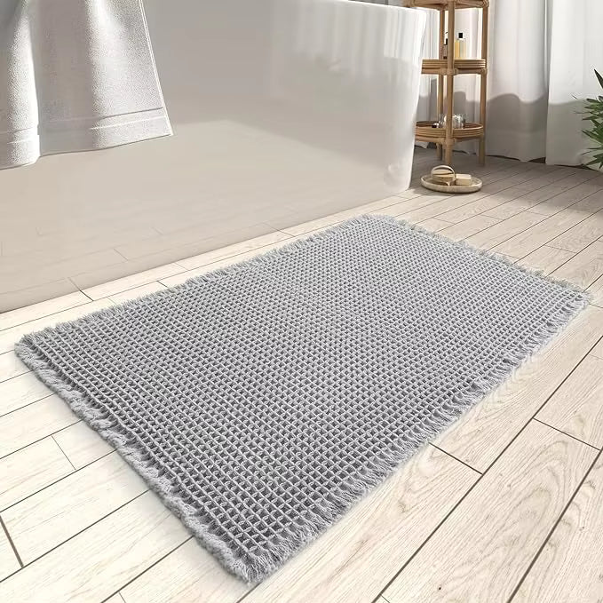 Saugfähige gewebte Badematte