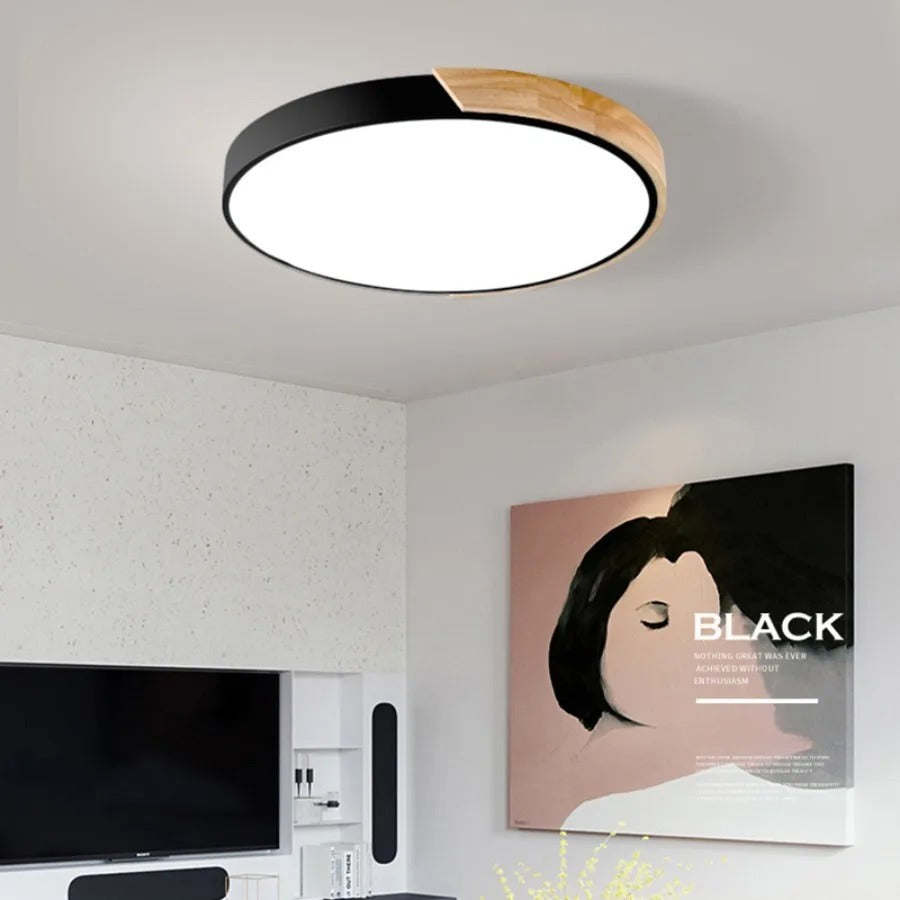 Kreisförmige Led-deckenleuchte Im Skandinavischen Design
