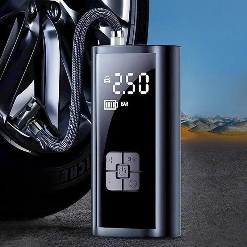 Tragbarer Auto Reifenfüller mit Digitalanzeige