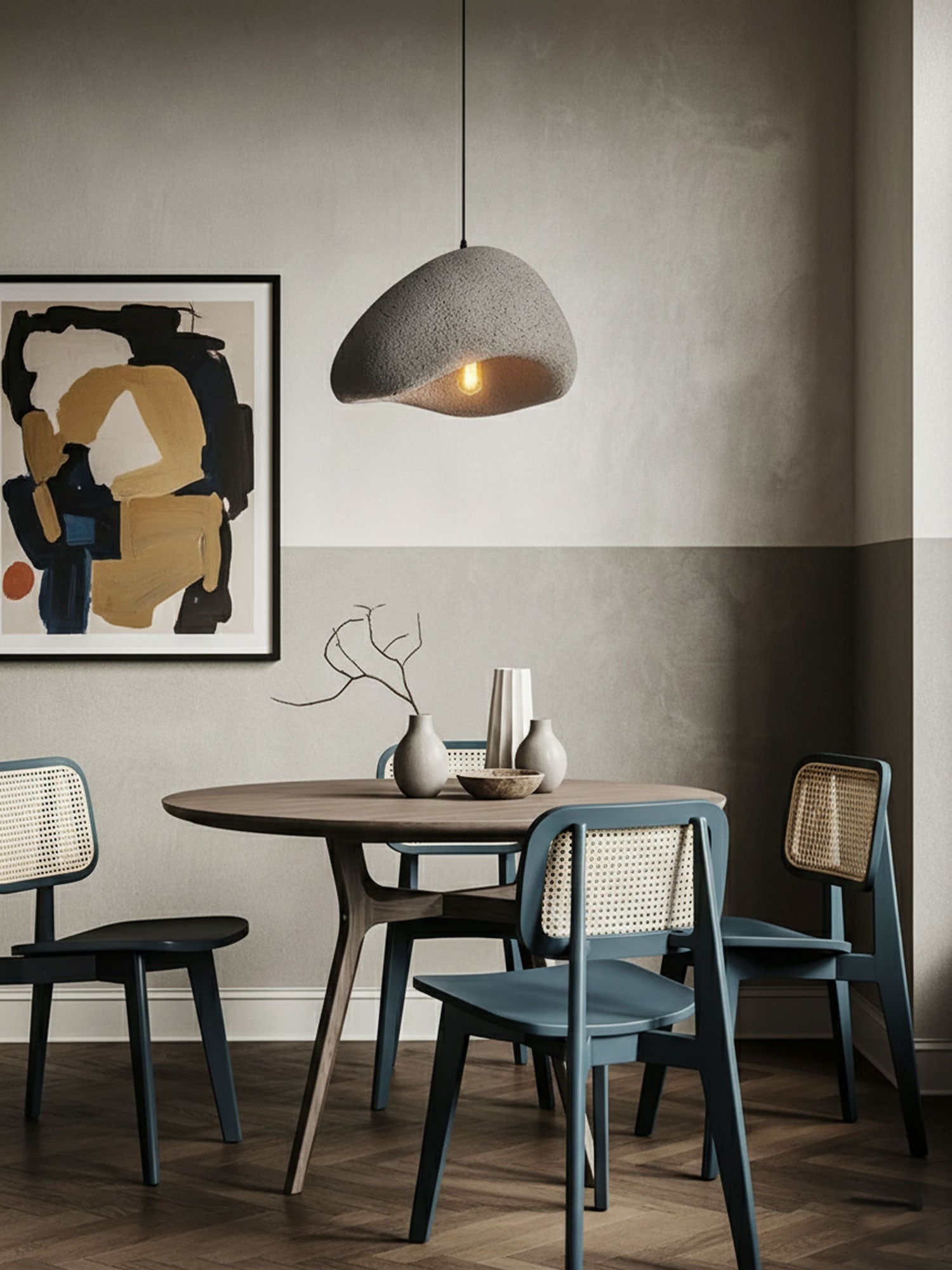 Moderne Unregelmäßige Form Japanischen-Stil Pendelleuchte