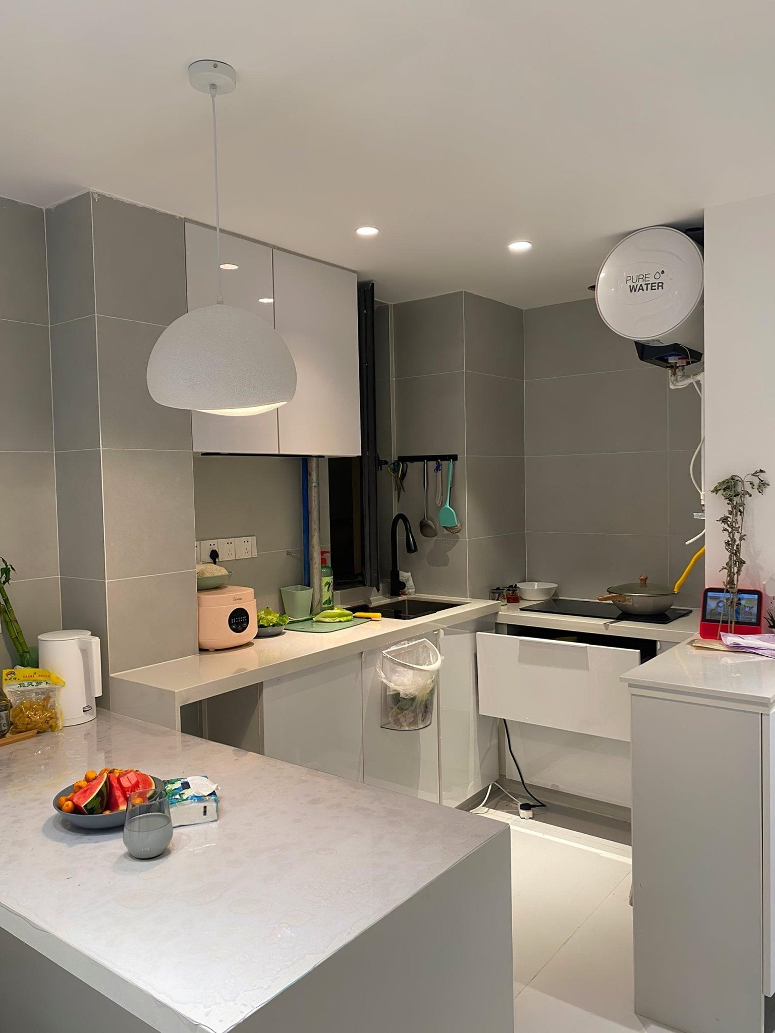 Moderne Unregelmäßige Form Japanischen-Stil Pendelleuchte