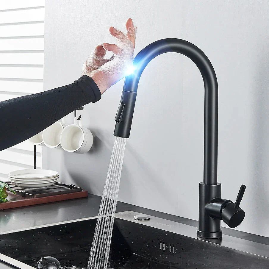Smarte Touch Küchenarmatur mit Ausziehbarer Brause
