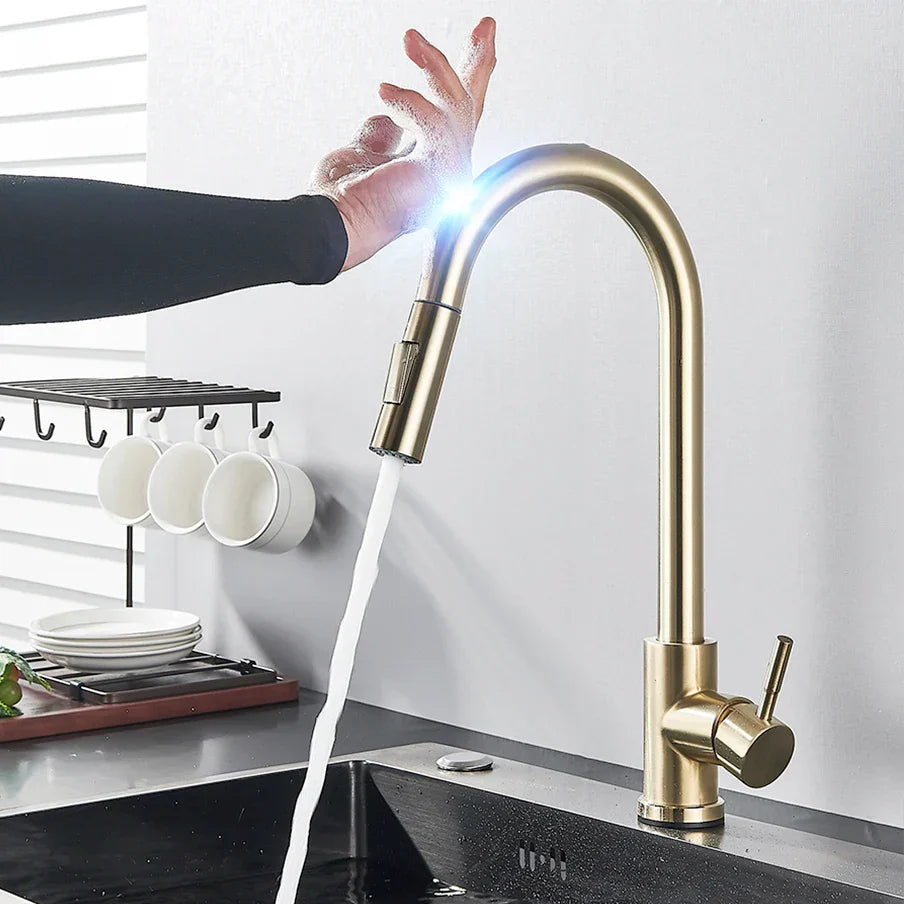 Smarte Touch Küchenarmatur mit Ausziehbarer Brause