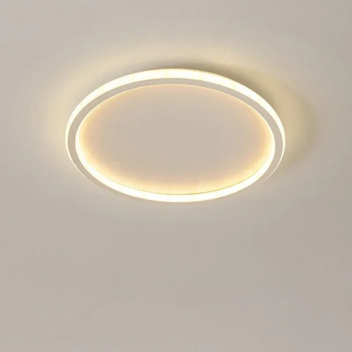 Runde LED-Deckenleuchte im skandinavischen Design