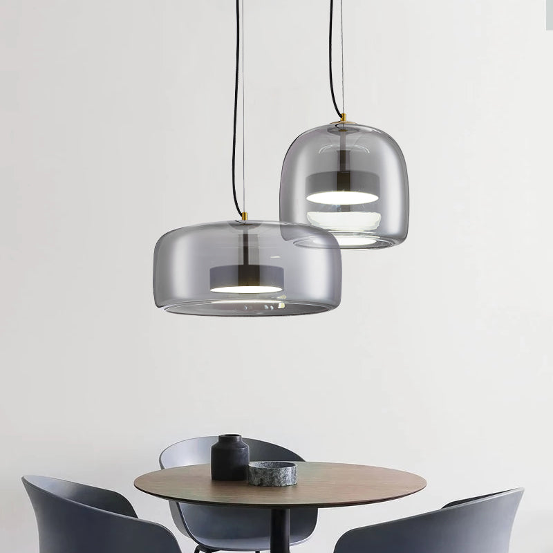 Moderne Transparente Led-Pendelleuchte