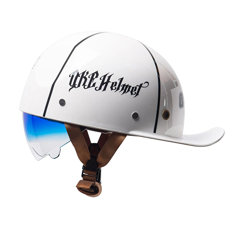 Motorradhelm im Vintage-Baseballkappe-Stil