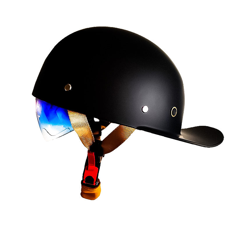 Motorradhelm im Vintage-Baseballkappe-Stil