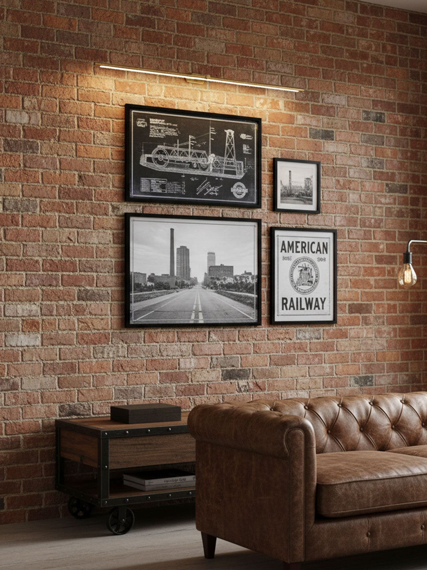 Minimalistische Lineare Wandleuchte