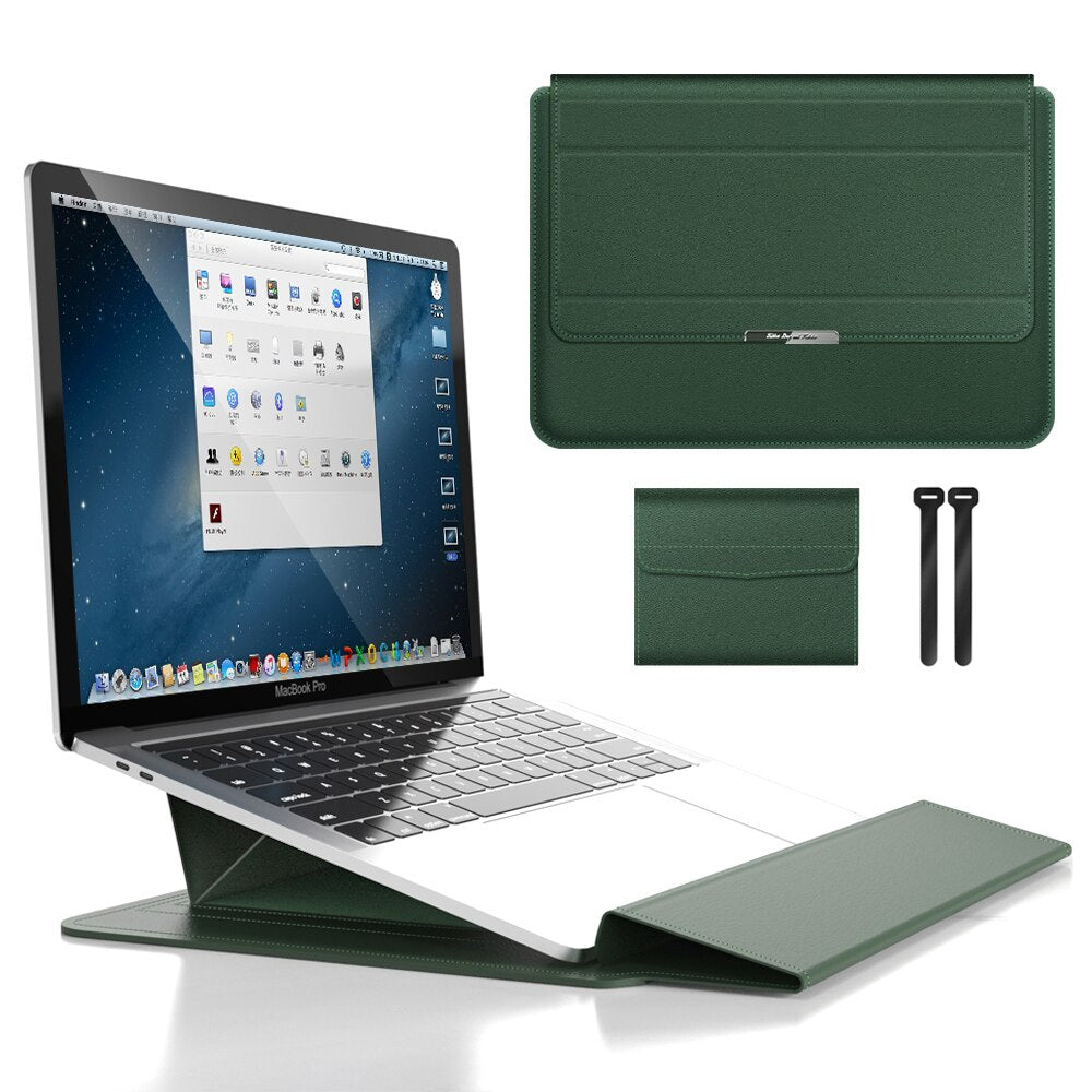 3-in-1-Laptop Hülle mit Ständer und Zubehör Aufbewahrung