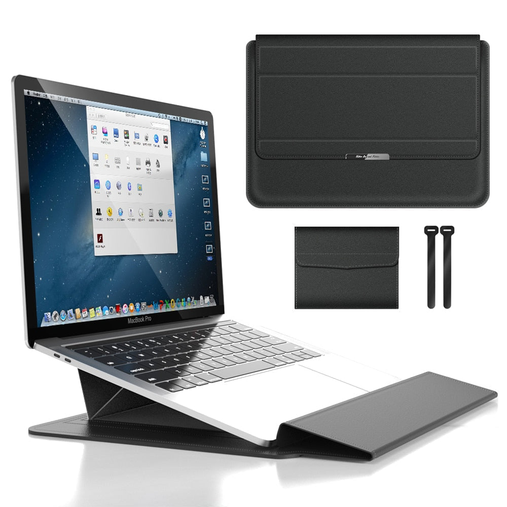 3-in-1-Laptop Hülle mit Ständer und Zubehör Aufbewahrung
