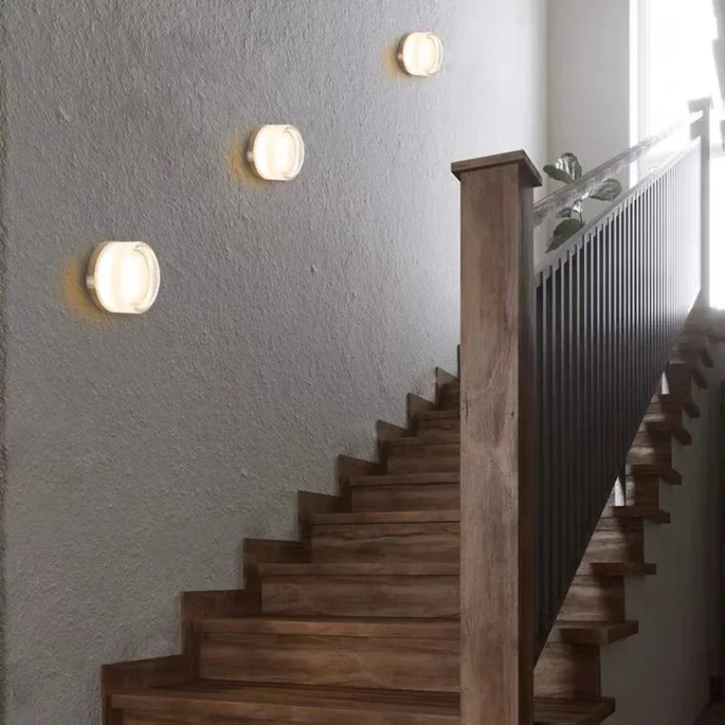 Moderne Runde LED-Wandleuchte