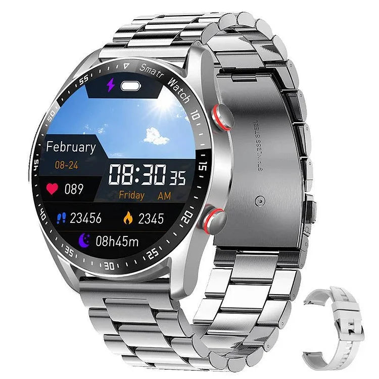 Smartwatch mit Herzfrequenz- und Blutdrucküberwachung