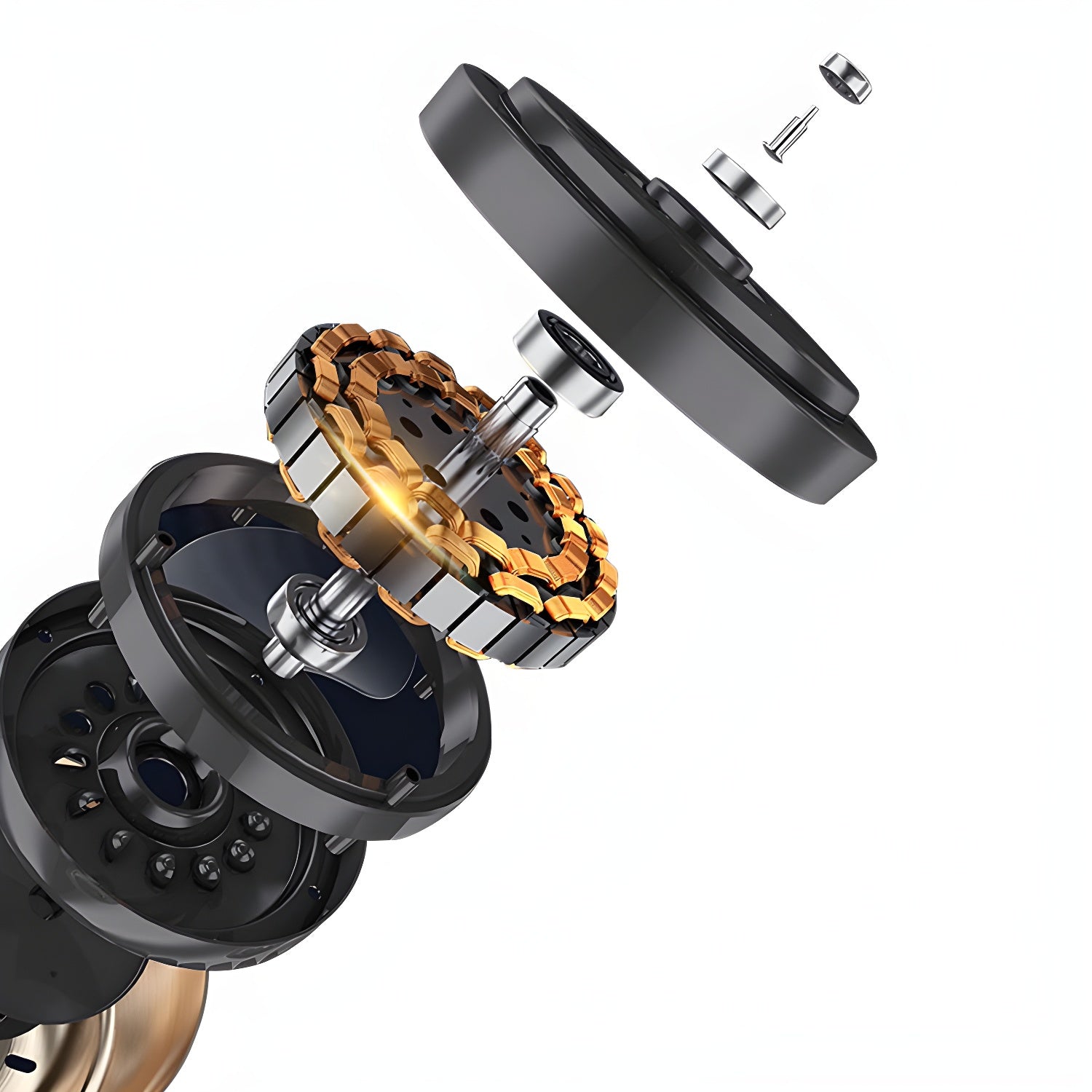 Moderner Deckenventilator Nordischen Stil mit 3 Flügeln und LED-Beleuchtung