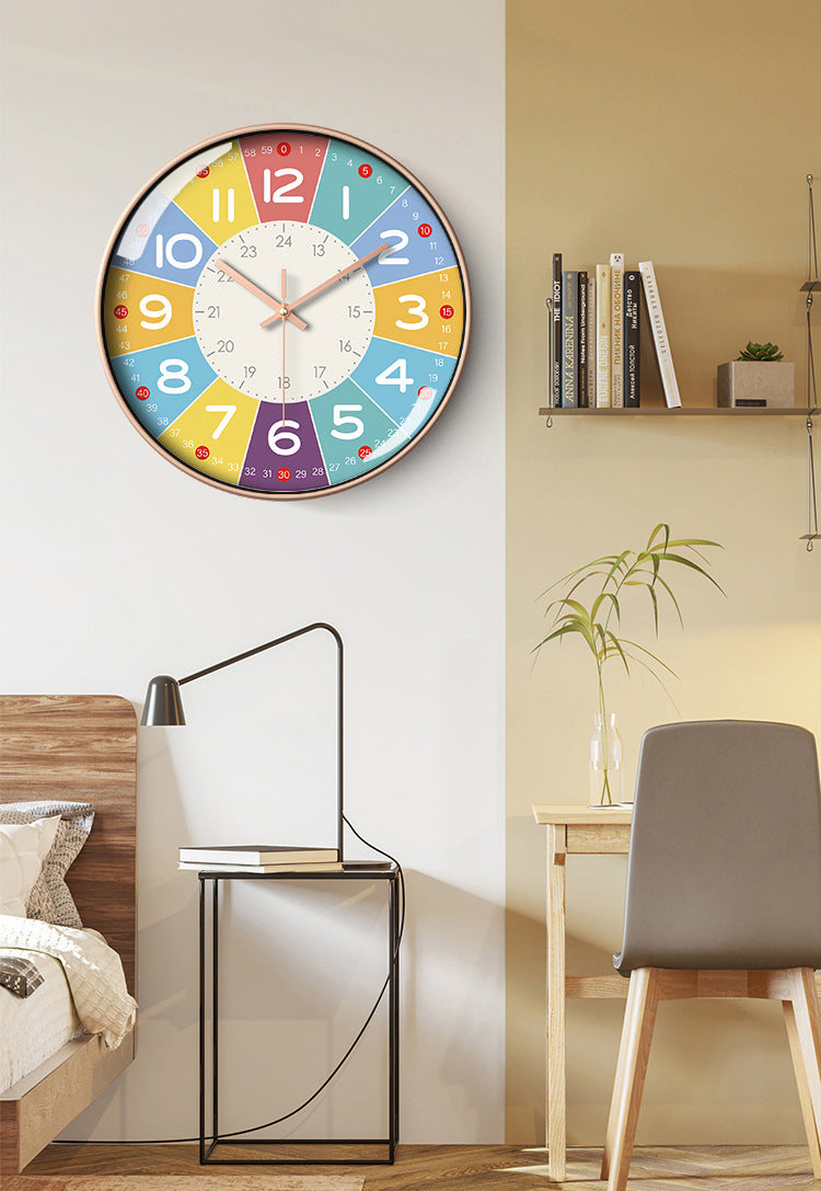 Bunte Pädagogische Wanduhr für Kinder