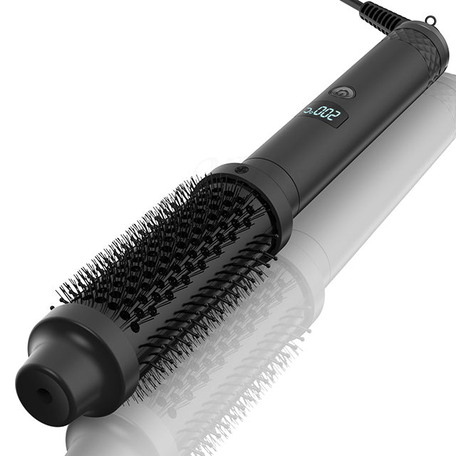 Schnelle Locken- und Glättungsbürste mit Hitze