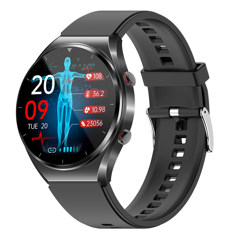 Multifunktionale Smartwatch mit EKG-, Blutzucker- und Fitness Überwachung