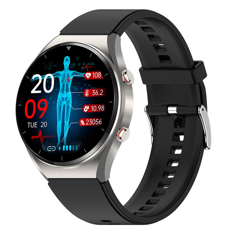 Multifunktionale Smartwatch mit EKG-, Blutzucker- und Fitness Überwachung