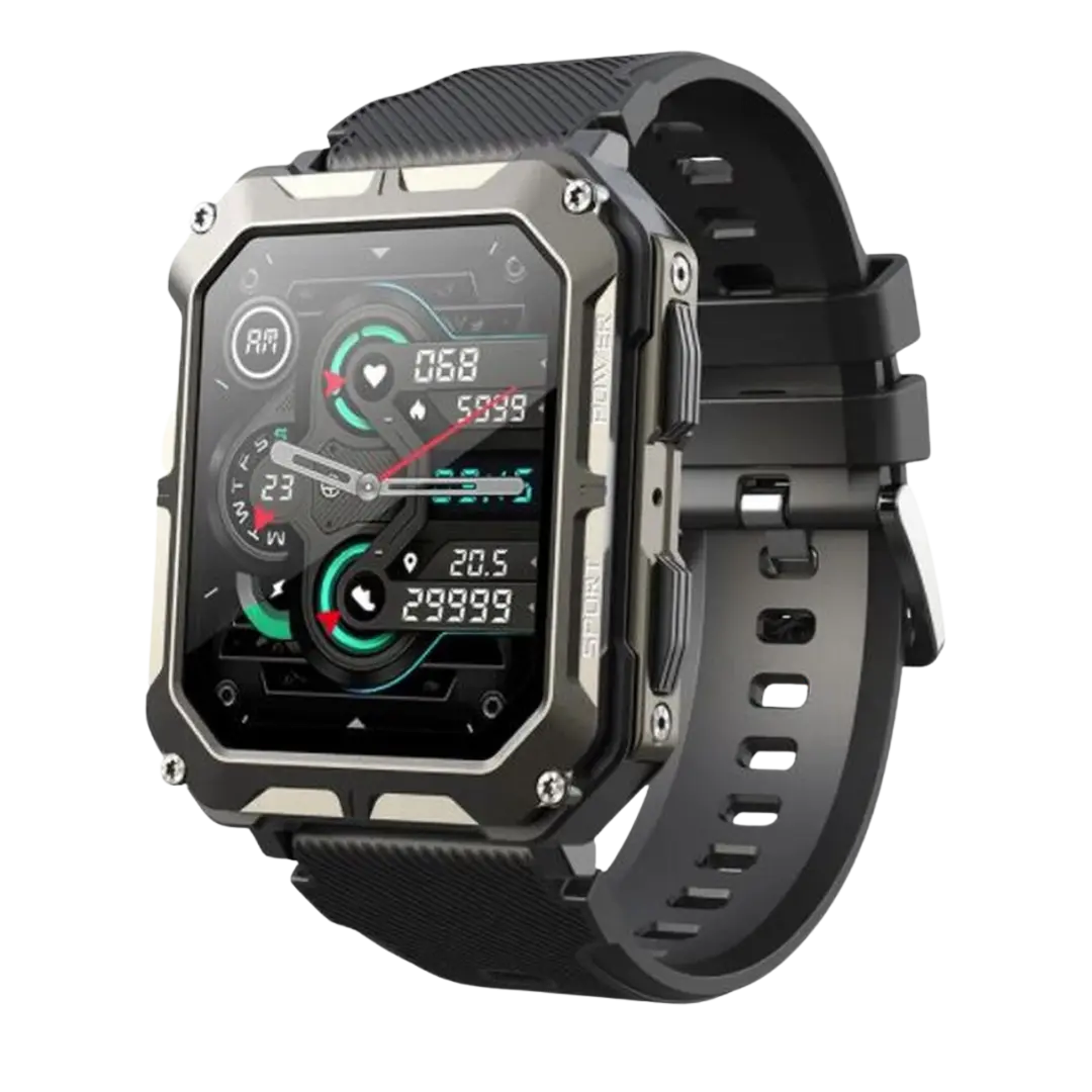 Robuste Smartwatch für Herren mit Fitness-Tracker