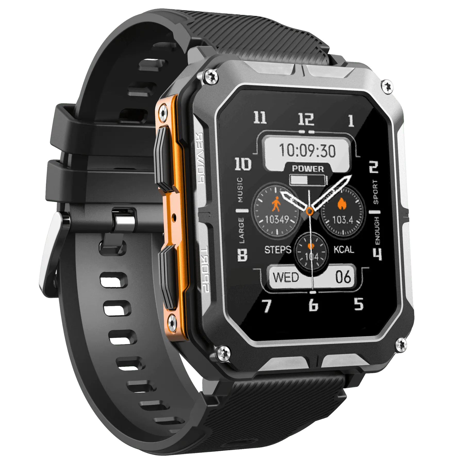 Robuste Smartwatch für Herren mit Fitness-Tracker