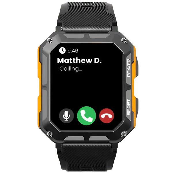 Robuste Smartwatch für Herren mit Fitness-Tracker