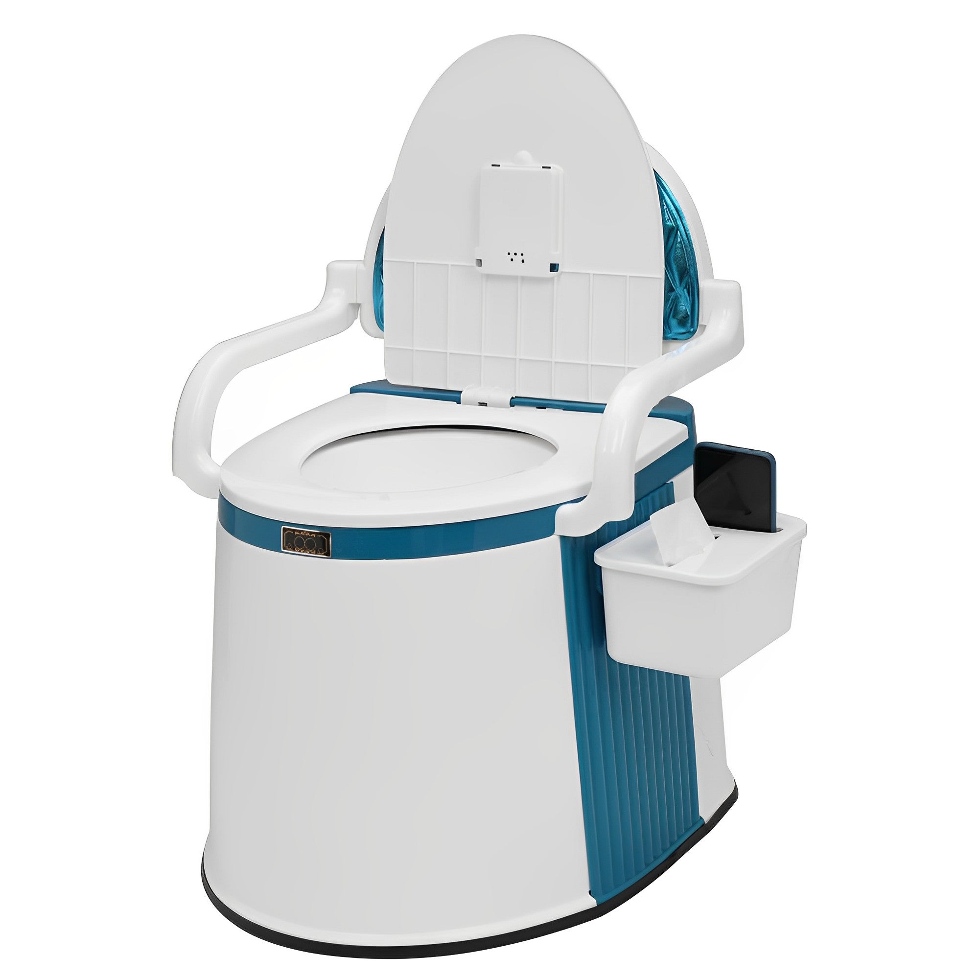 Tragbare Toilette mit Abnehmbarem Inneneimer und Papierhalter