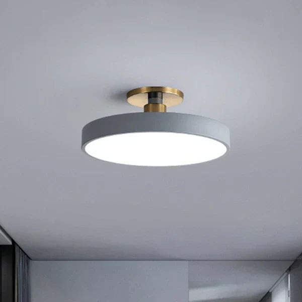 Moderne Runde LED-Deckenleuchte mit Bündiger Montage